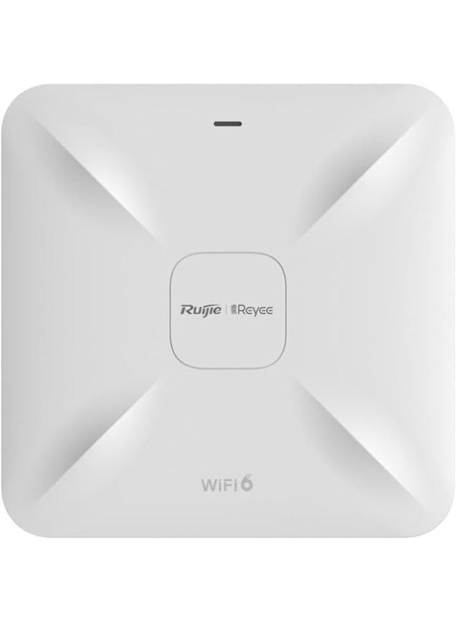Ruijie نقطة وصول RG-RAP2260(G) AX1800 Wi-Fi 6 مزدوجة النطاق بتقنية جيجابت، منافذ LAN مزدوجة جيجابت، هوائيات مدمجة، حتى 500 اتصال عميل، أبيض | RG-RAP2260(G) - Image 3